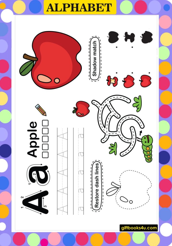 worksheets for kids alphabet learning