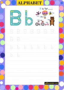 alphabet learning and writing worksheet for kids