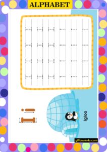 Alphabet Learning and Writing Worksheet for I i