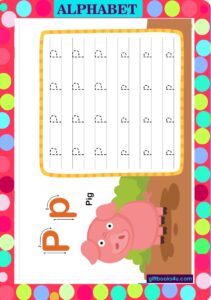 Learning Alphabet P - Worksheet