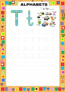 Tracing Alphabet - Learning and Writing Worksheet