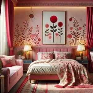 Image shows Bedroom Decoration Idea.